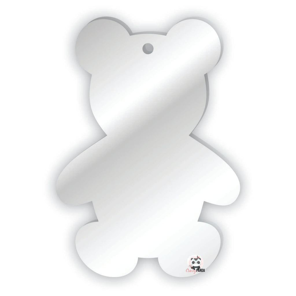 Acrylic Blank Clear Teddy bear 70x50x2mm