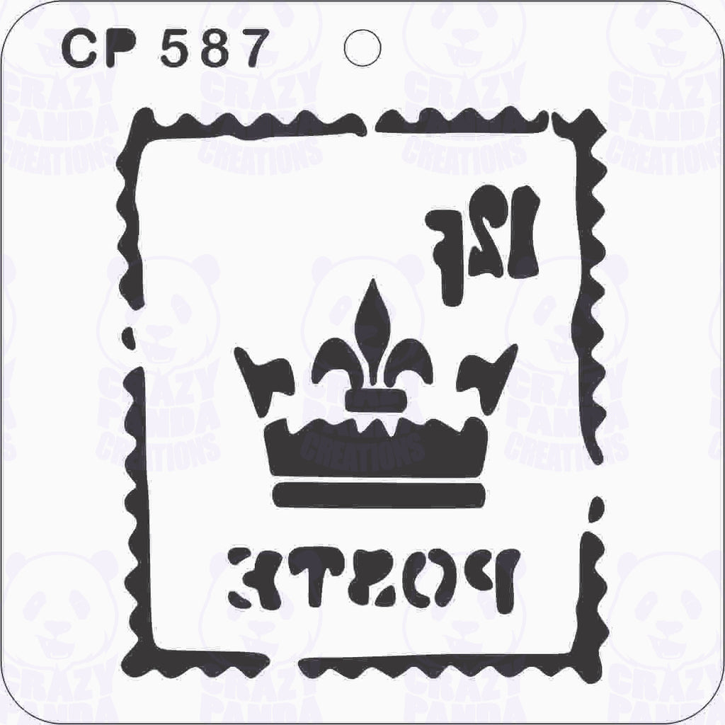 CP587-Postcard Badge